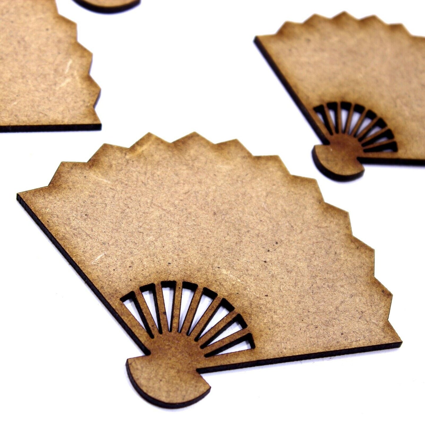 Hand Fan Craft Shapes. Various Sizes. 2mm MDF Wood, Japanese, Art Deco