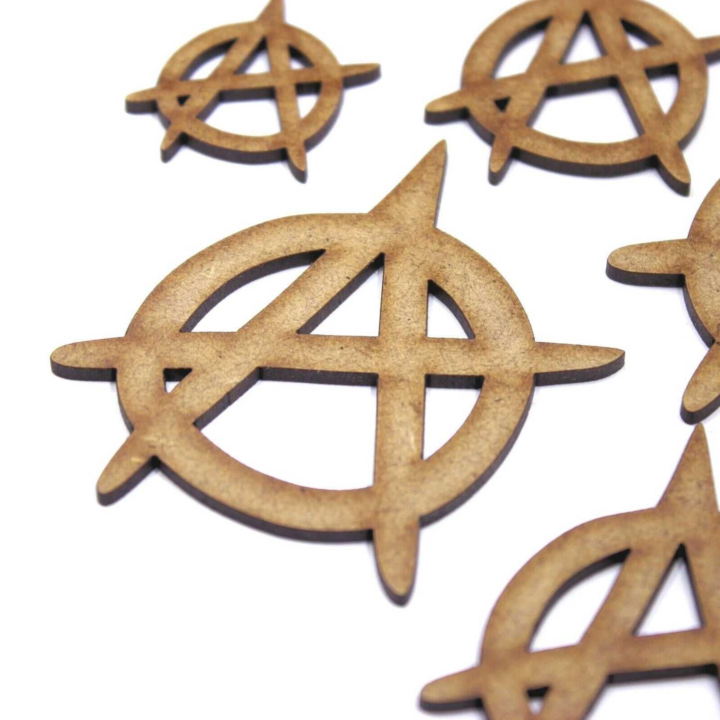 Anarchy Symbol Craft Shape, Various Sizes, 2mm MDF Wood. Punk, Anarchist