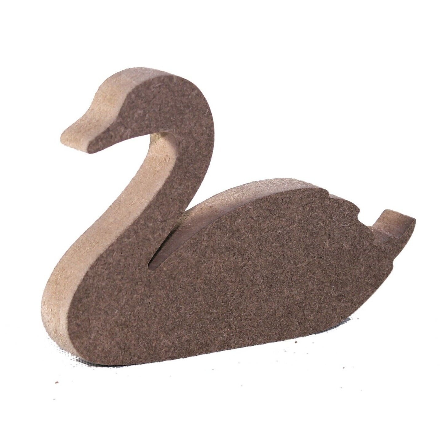 Free Standing 18mm MDF Swan Craft Shape Various Sizes. River, Canal, Nature,Bird