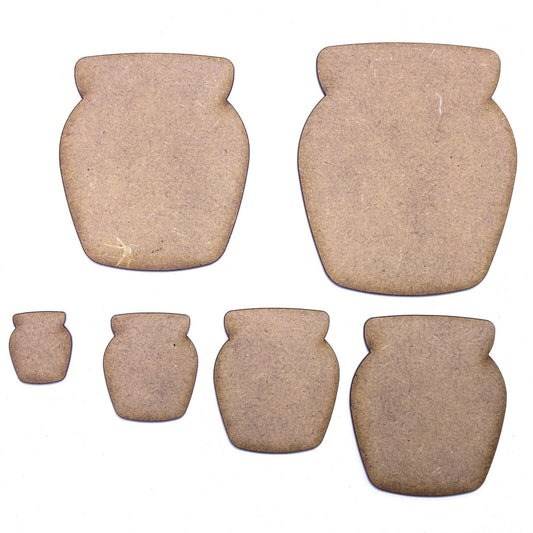 Honeypot Craft Shape, Various Sizes, 2mm MDF Wood. Honey Pot, Bee, Beehive, Pooh