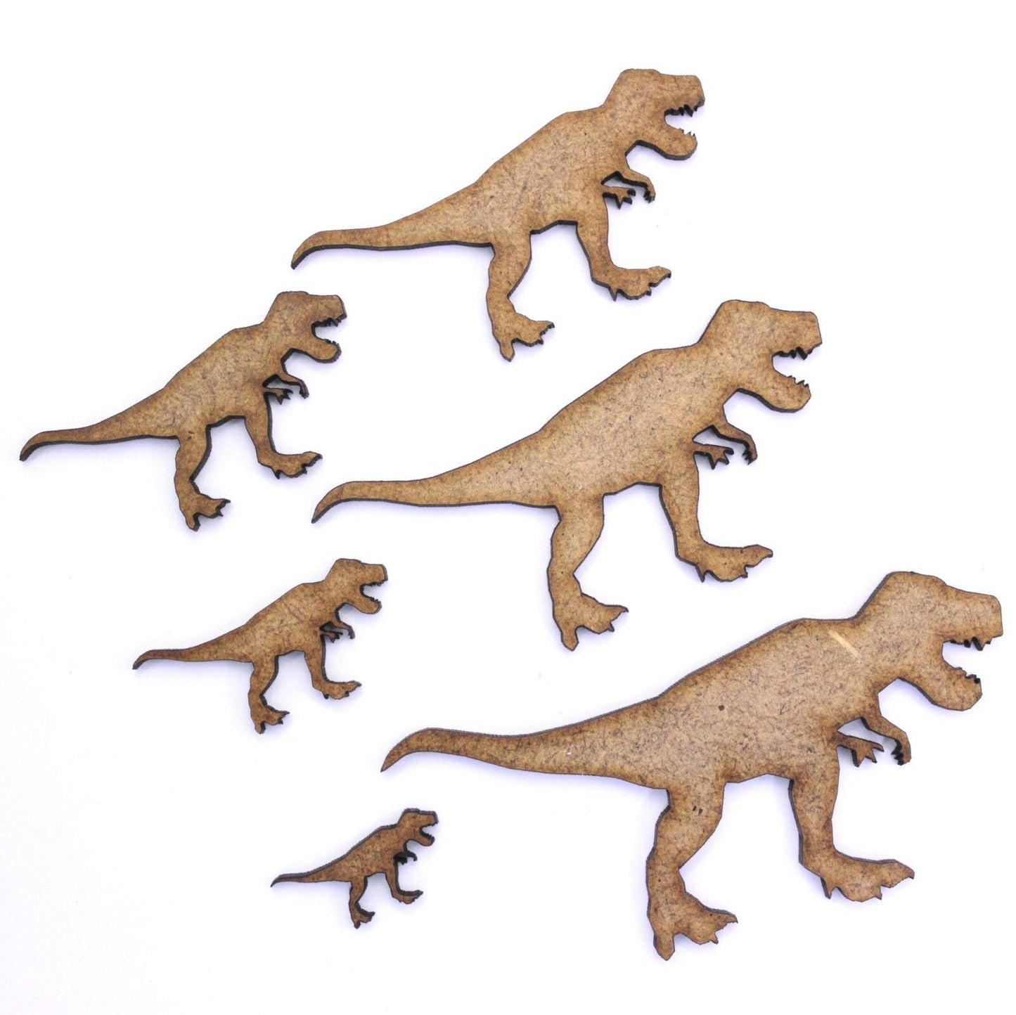 Tyrannosaurus Rex Dinosaur Craft Shape, 2mm MDF Wood. T Rex. Jurassic Park