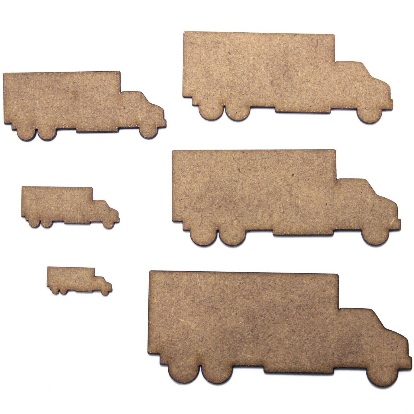 Lorry Craft Shape, Various Sizes, 2mm MDF. Vehicle, Truck, Driver