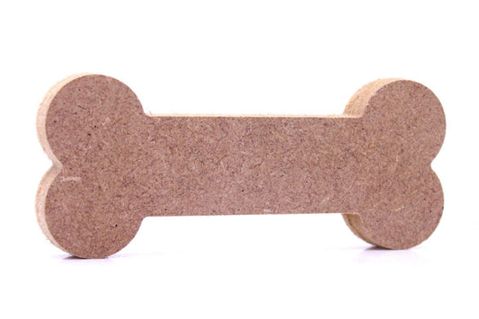 Free Standing 18mm MDF Bone Craft Shape. 10cm to 30cm Sizes. Dog, Pet