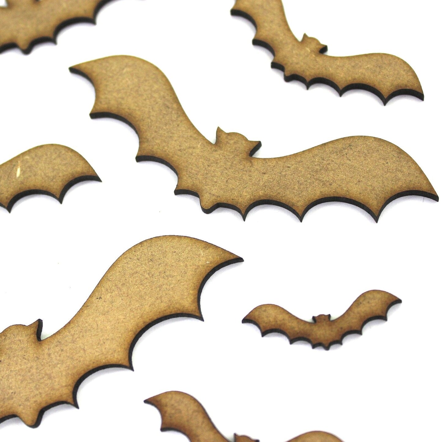 Bat Craft Shape. 3cm to 20cm. 2mm MDF. Halloween decoration, spooky, haunted