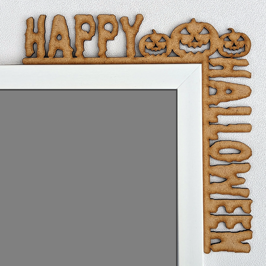 Halloween Door Corner Decorations 3mm MDF. Spooky Decor, Crafts, Trick or Treat