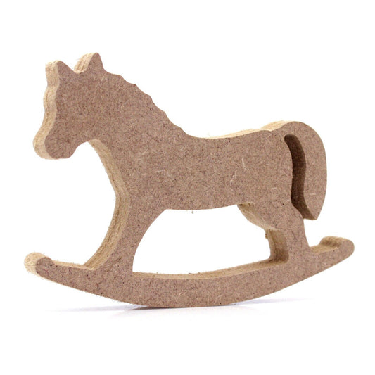 Free Standing 18mm MDF Rocking Horse Craft Shape Various Sizes. Baby, Child