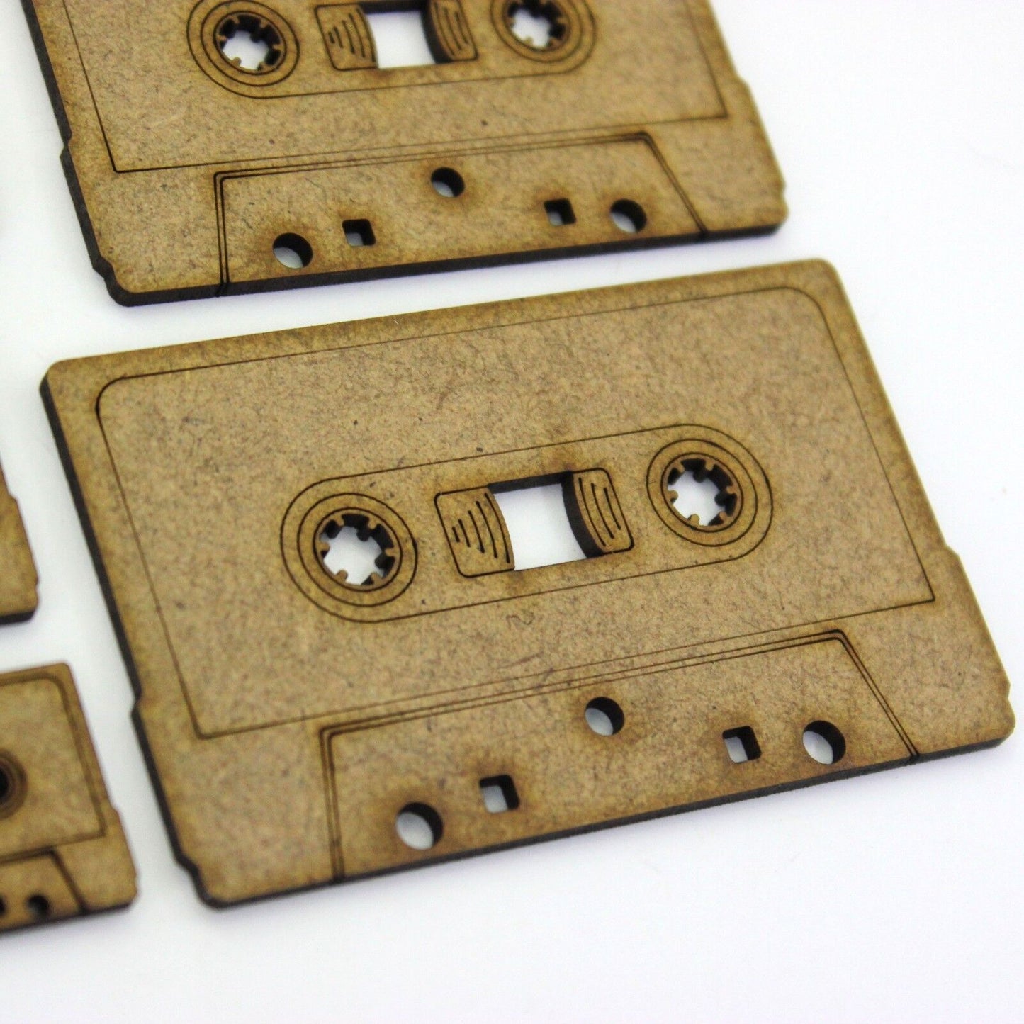 Cassette Tape Craft Shape, Various Sizes, 2mm MDF Wood. Retro, Music, 70s, 80s