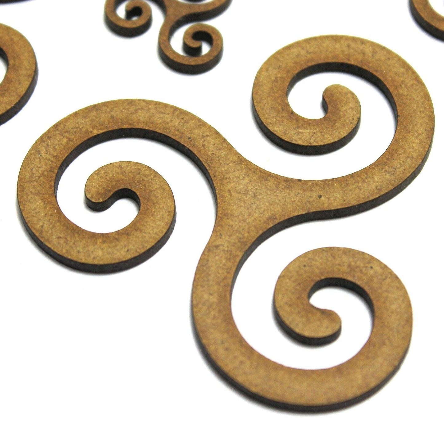 Triskelion Symbol Shape, Various Sizes, 2mm MDF Wood. Celtic, Triskele, wicca