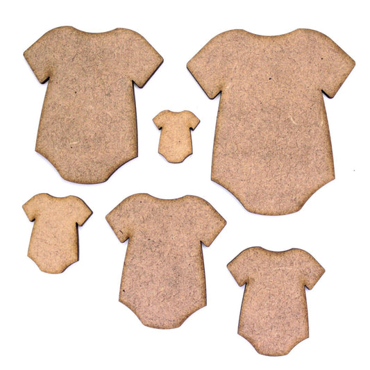Baby Grow Craft Shape, Various Sizes, 2mm MDF Wood. Newborn. Bodysuit. Babygrow