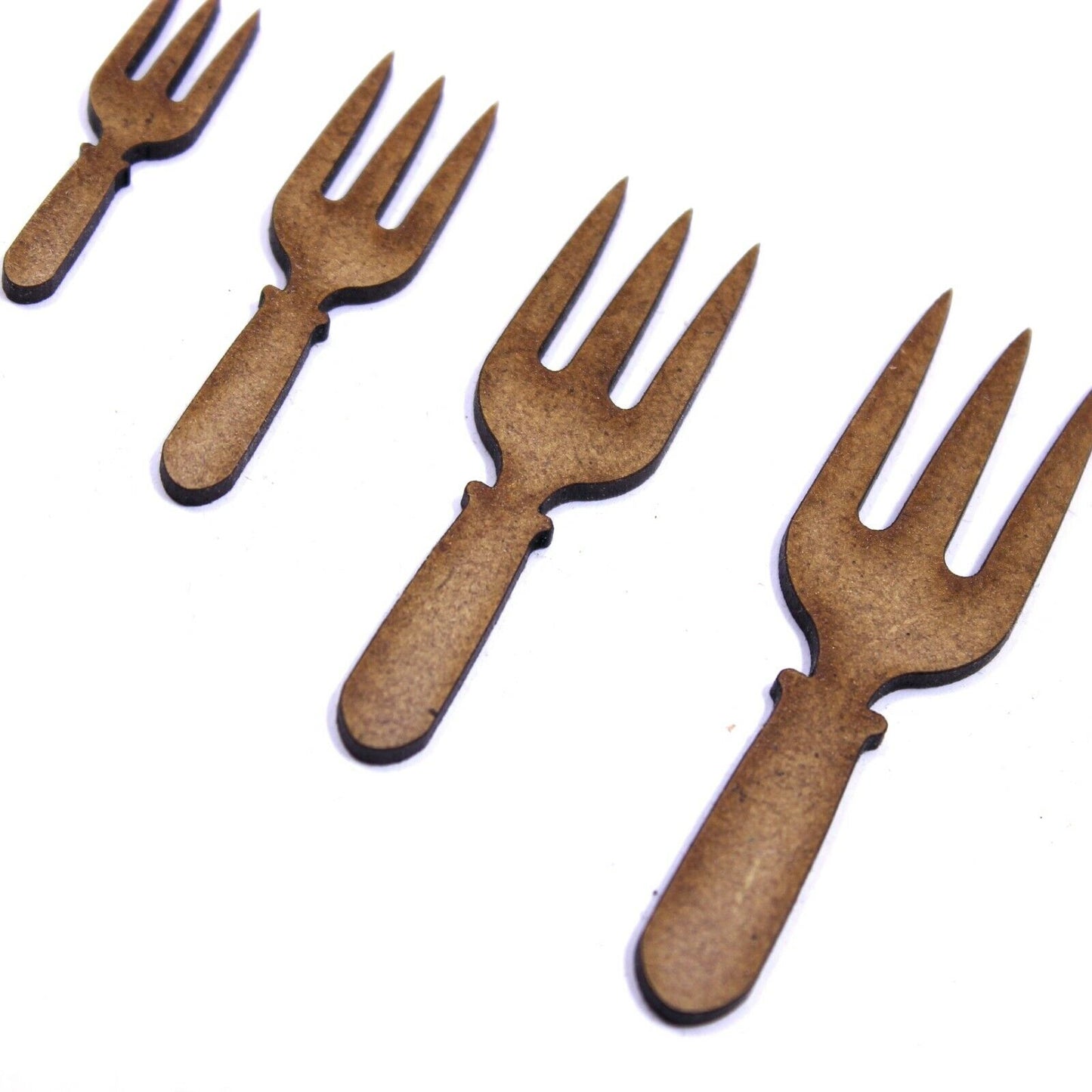 Garden Hand Fork Craft Shape, Various Sizes, 2mm MDF Wood. Gardening,