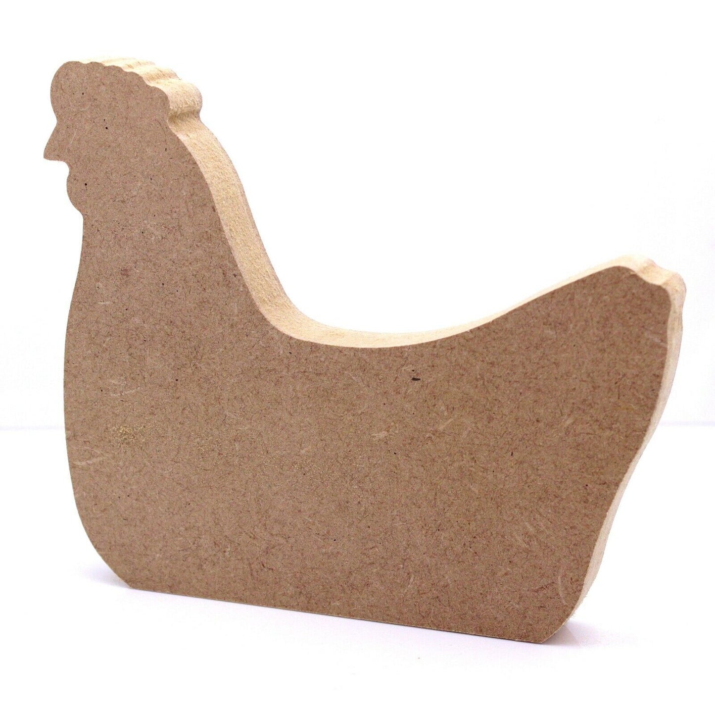 Free Standing 18mm MDF Hen Craft Shape. 10cm to 30cm. Farm, Animal, Chicken