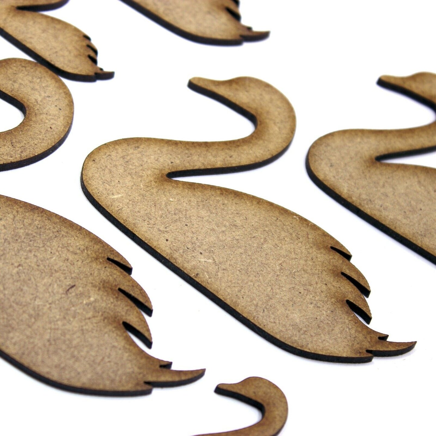 Swan Craft Shape, Various Sizes, 2mm MDF Wood. Mute, Trumpeter, Pond, River