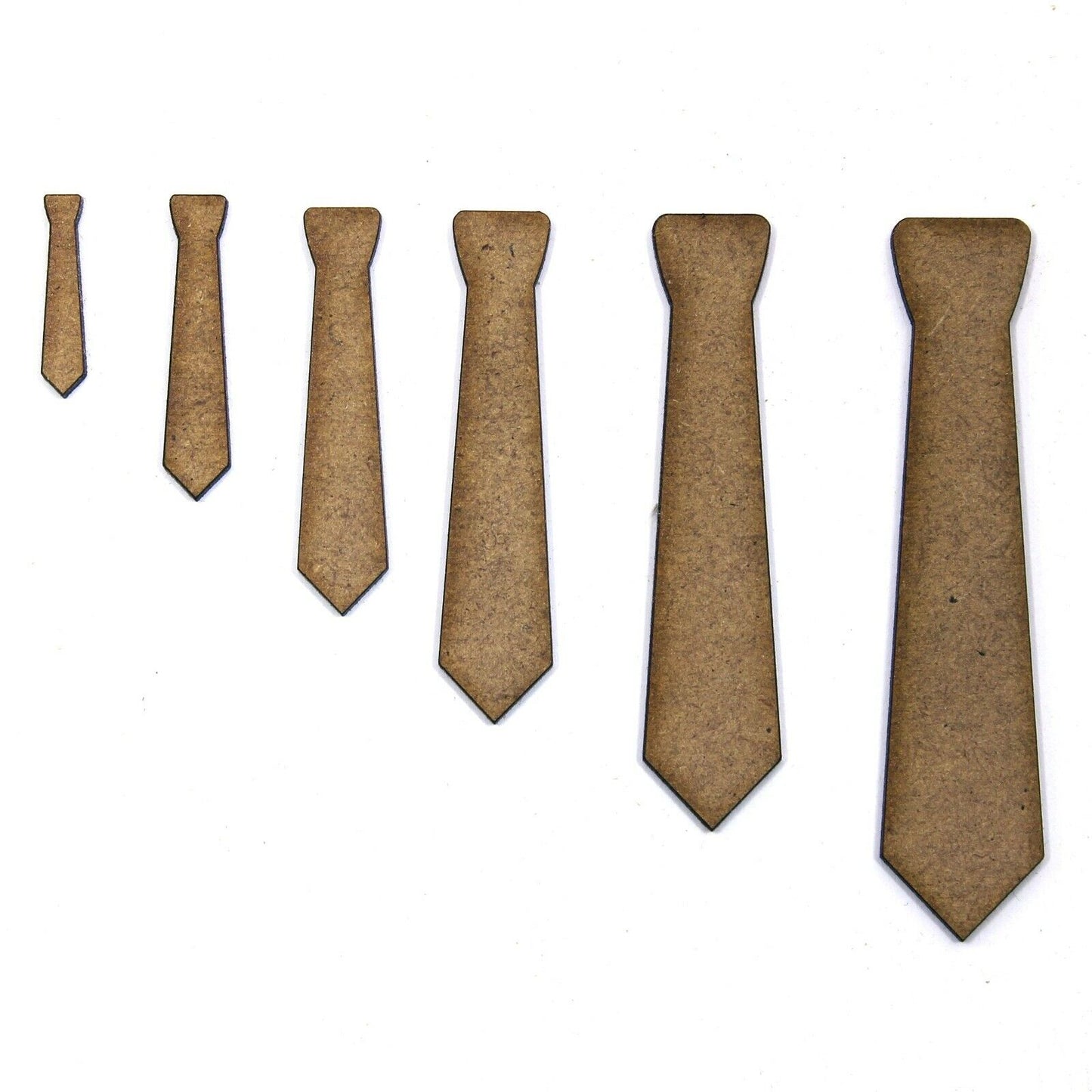 Tie Craft Shape, Various Sizes, 2mm MDF Wood. Teacher, School
