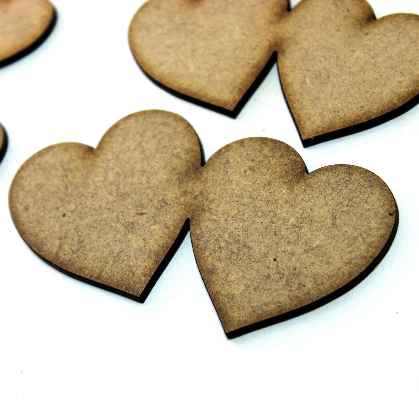 Joined Heart Craft Shape, Various Sizes, 2mm MDF Wood. Valentine, Love