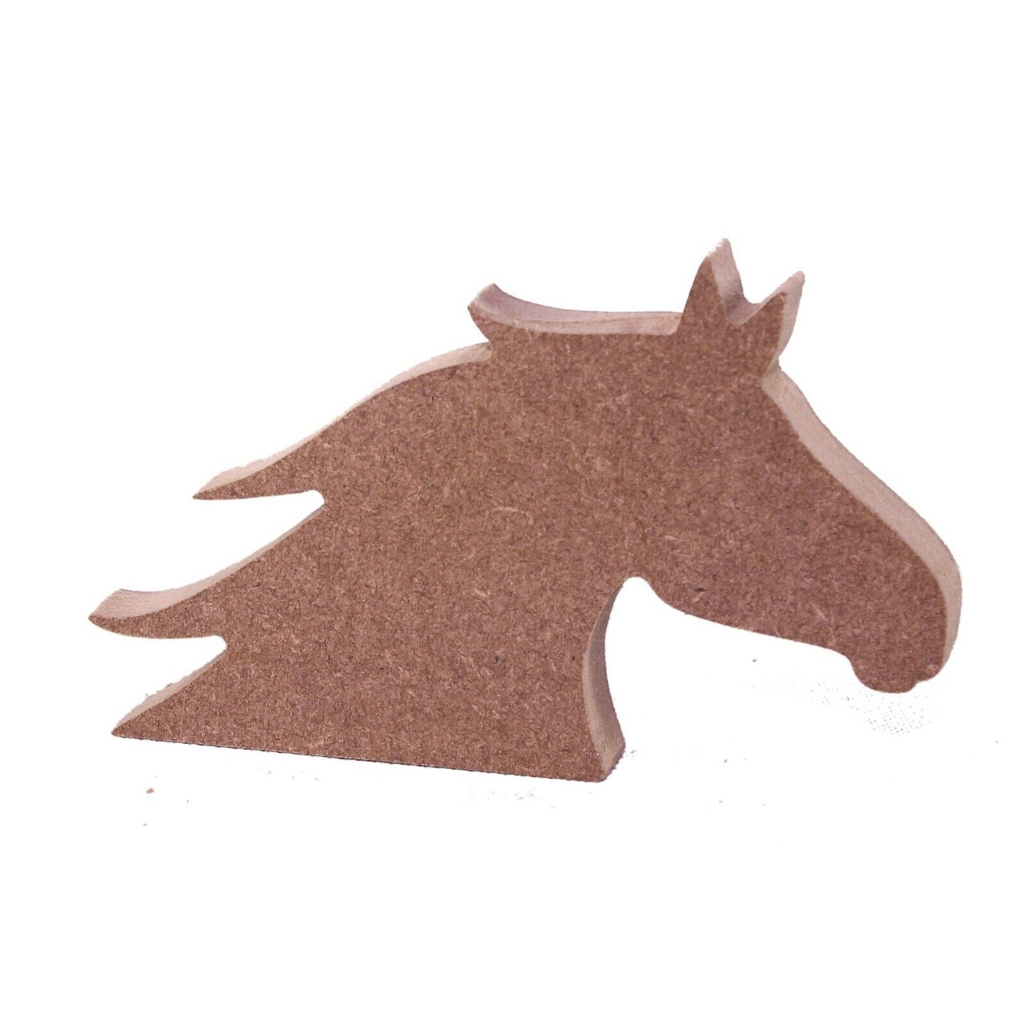 Free Standing 18mm MDF Horse Head Craft Shape Various Sizes. Riding, Racing.