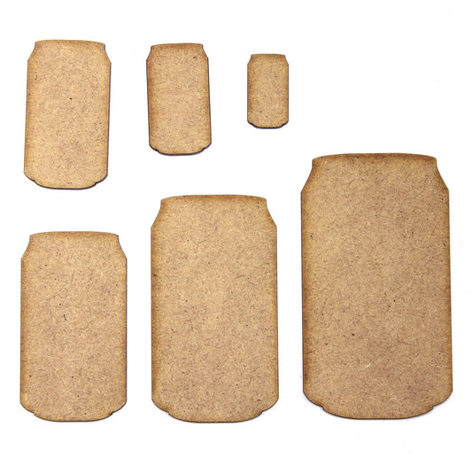 Drink Can Craft Shape, Various Sizes, 2mm MDF Wood. Coke, Drinks, Fizzy