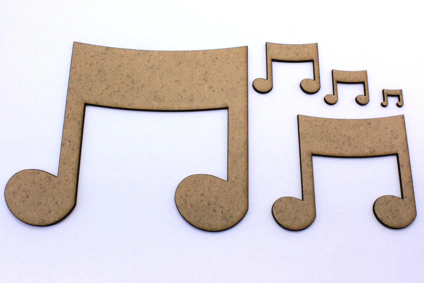 Music Note, Craft Shapes, Embellishments, Decorations, 2mm MDF Wood.Card Topper