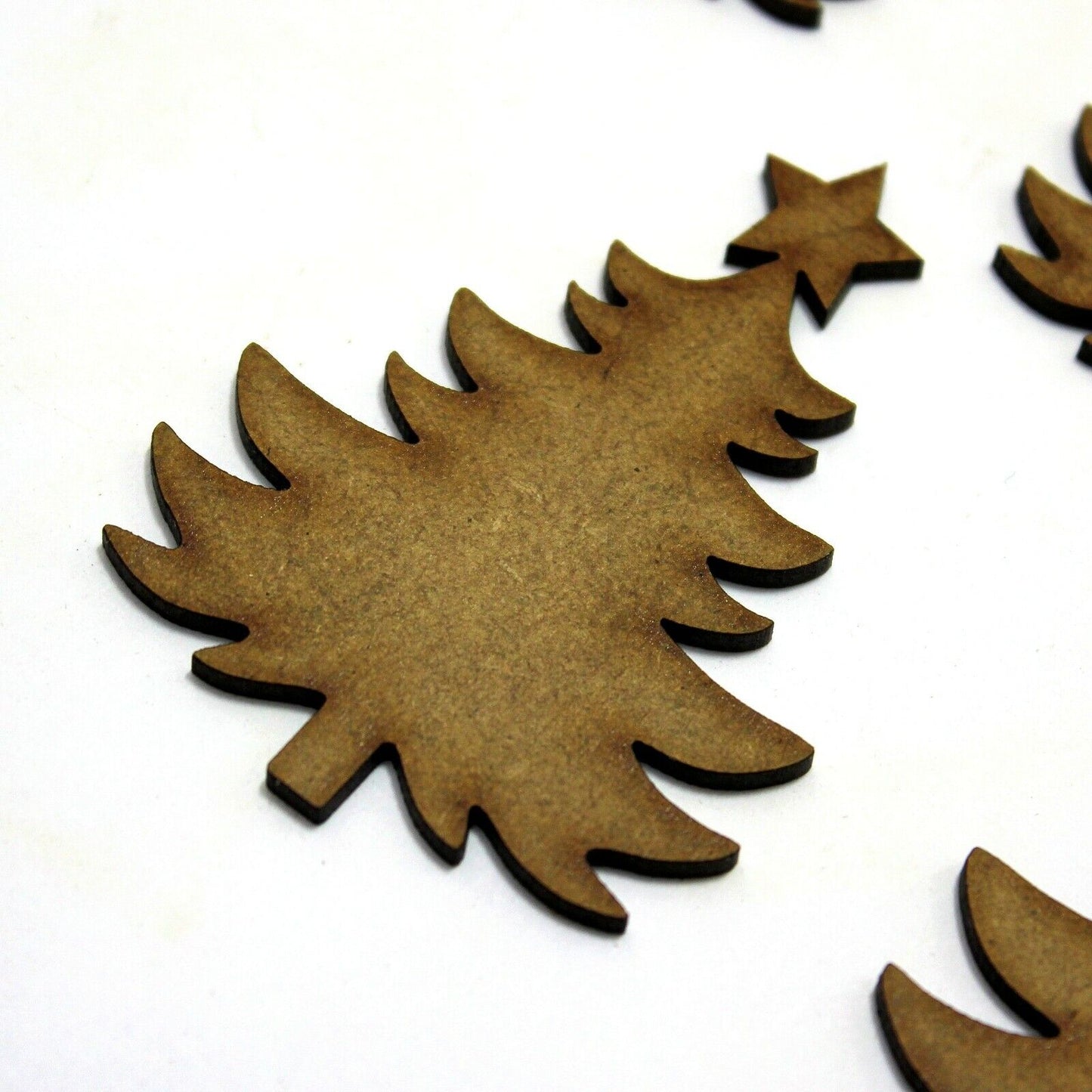 Bushy Christmas Tree Craft Shape, Various Sizes, 2mm MDF Wood. Festive, xmas,