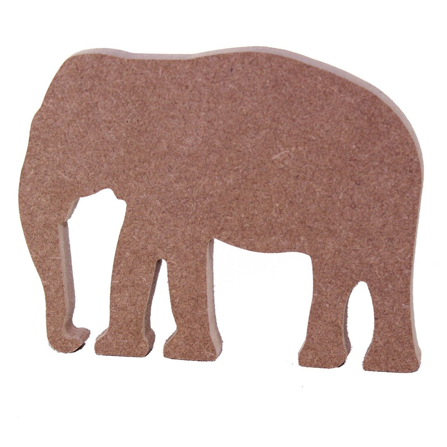 Free Standing 18mm MDF Elephant Craft Shape Various Sizes. Animal, Zoo, Safari