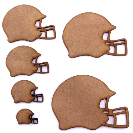 American Football Helmet Craft Shape, Embellishments, 2mm MDF. NFL, Sport