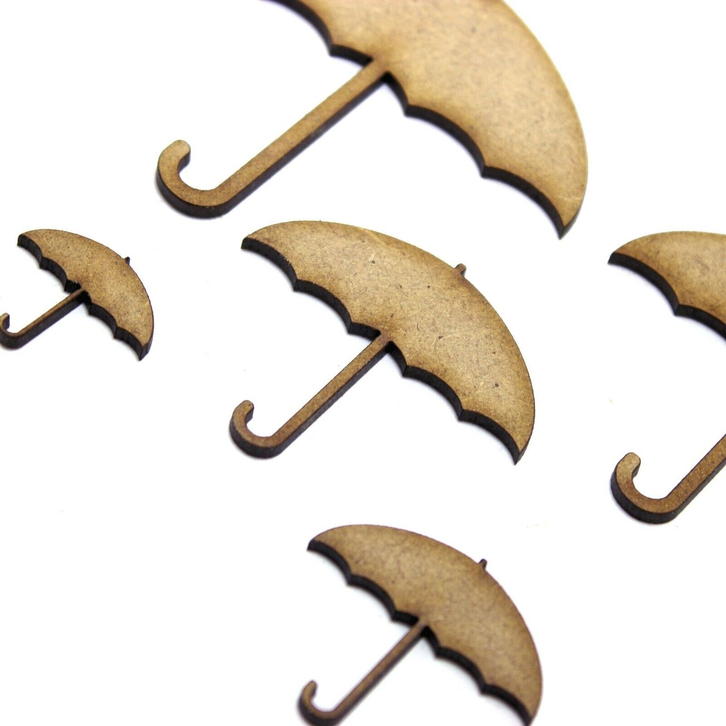 Umbrella Craft Shape, Various Sizes, 2mm MDF Wood. rain, brolly, weather