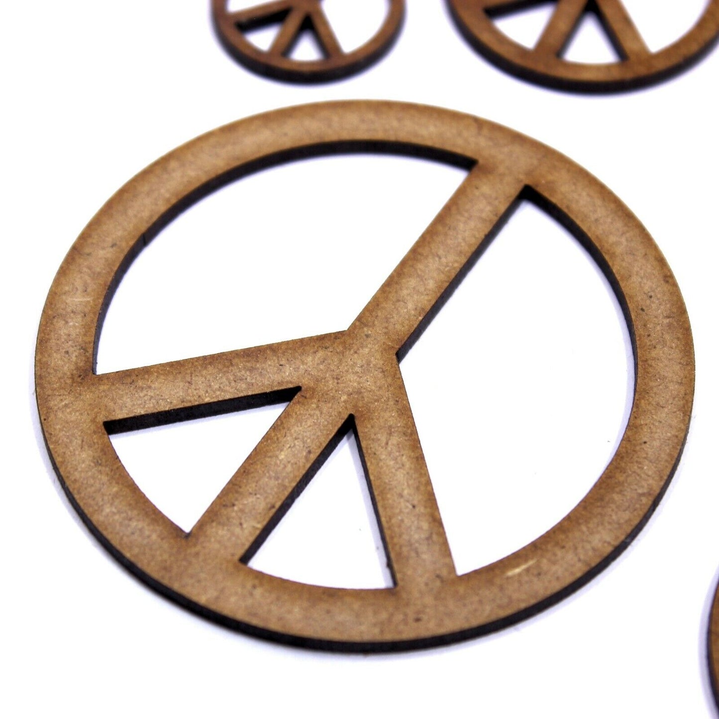 Peace Symbol Craft Shape, Various Sizes, 2mm MDF Wood, 60's, 70's, Hippy, CND