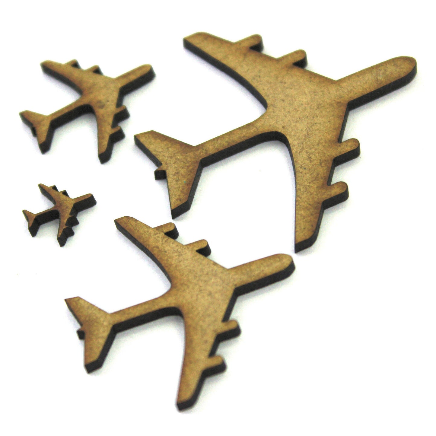 Aeroplane / Plane Shapes, Embellishments, Decorations, 2mm MDF Wood.