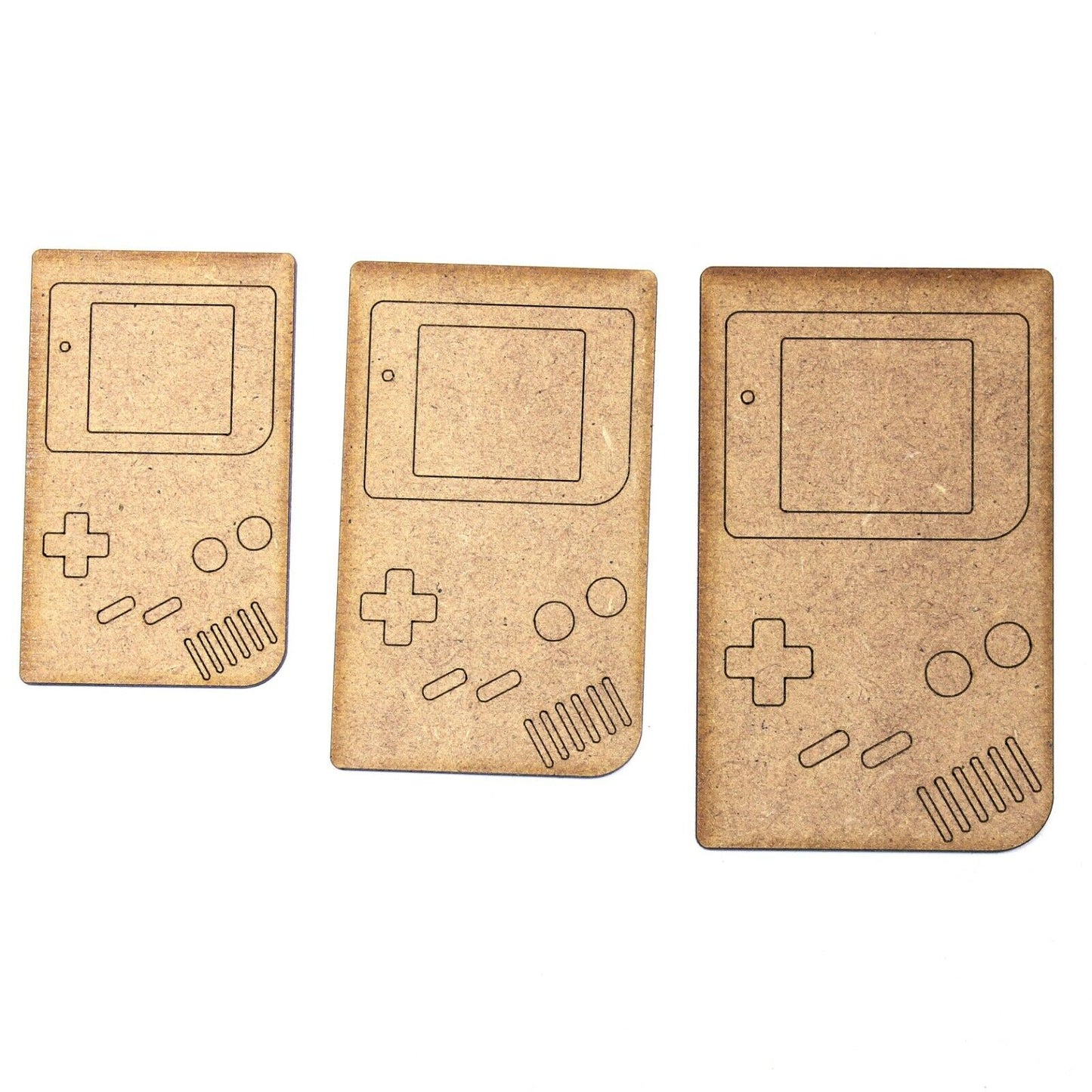 Game Boy Craft Shape. 2mm MDF. Various Sizes. Retro Gaming