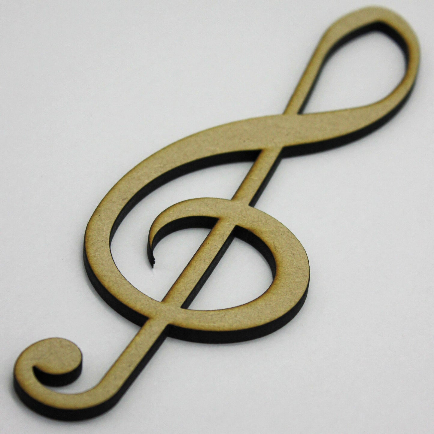 Treble Clef MDF Craft Shape - Various Sizes. Music Decoration, Musician Sign