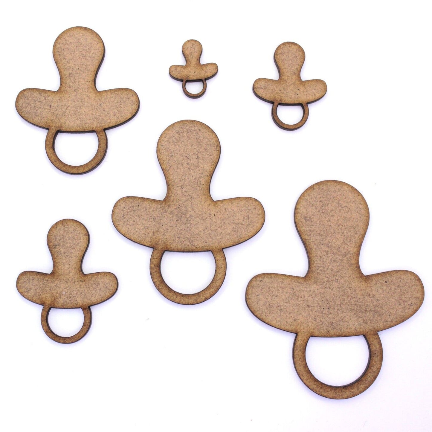 Babies Dummy Craft Shape, Various Sizes, 2mm MDF Wood. Baby, Boy, Girl, Pacifier