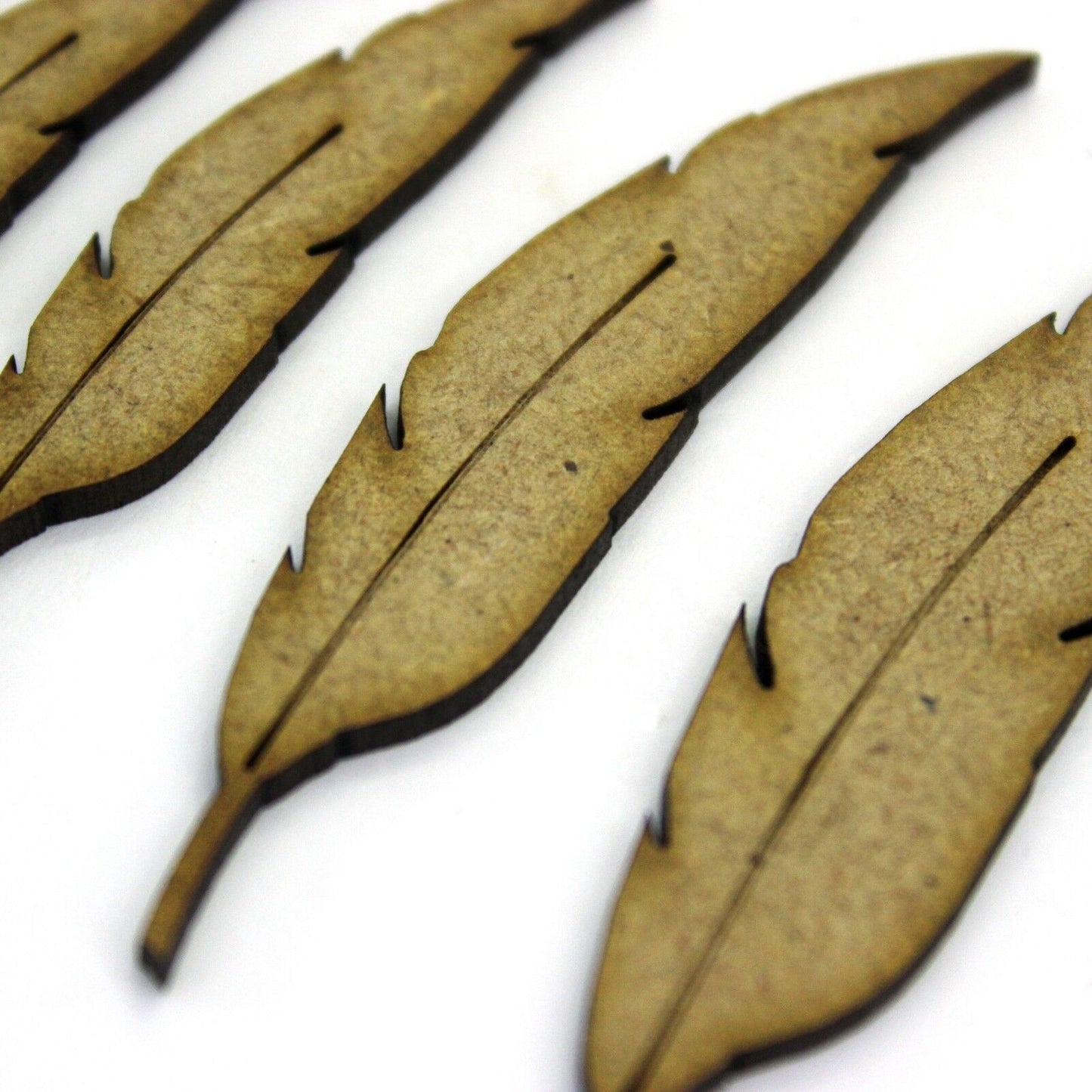 Feather Craft Shape, Various Sizes, 2mm MDF Wood. Bird, Quill. Mixed Media Art