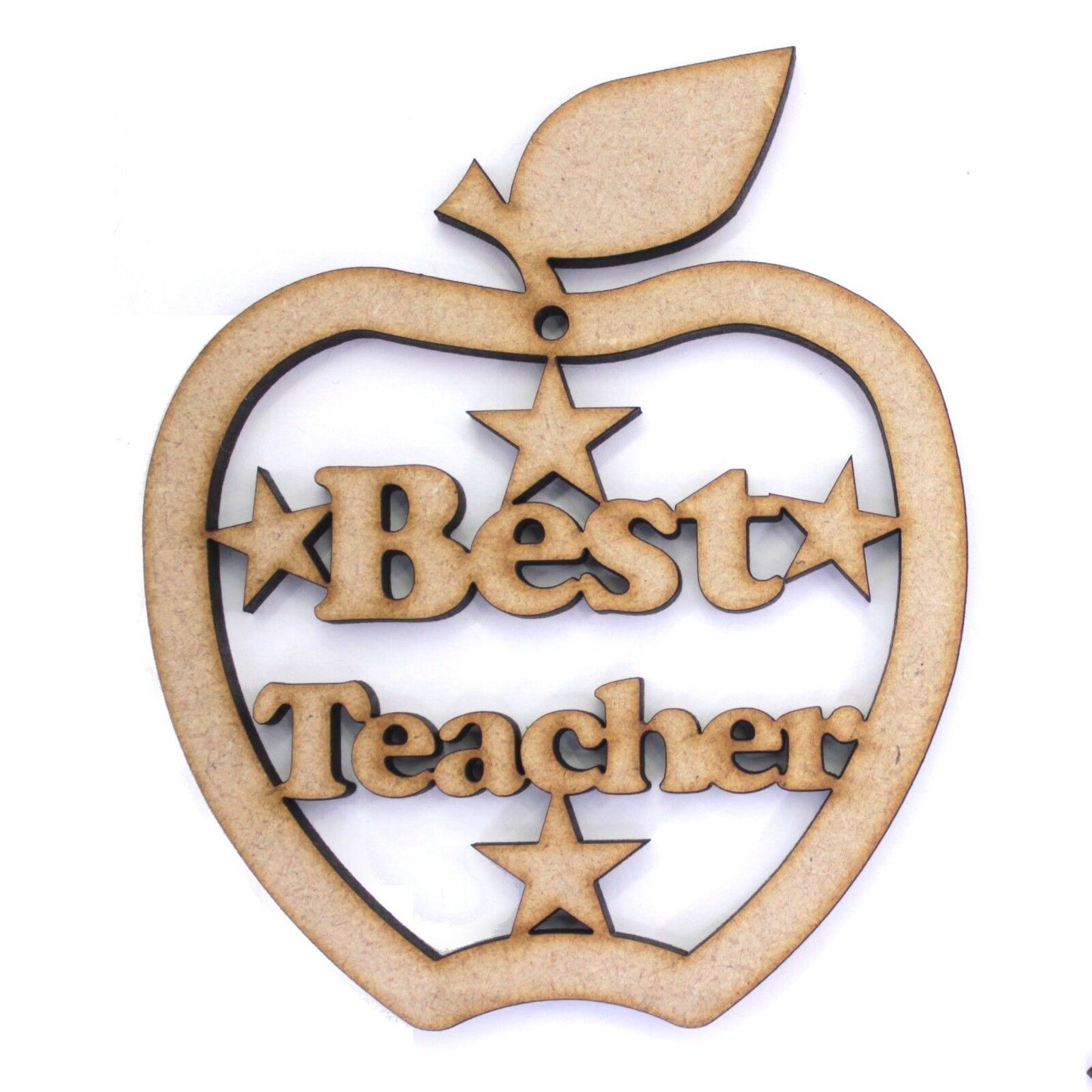 Best Teacher Stand / Hanger Apple shape with Leaf shape base. 4mm MDF Gift