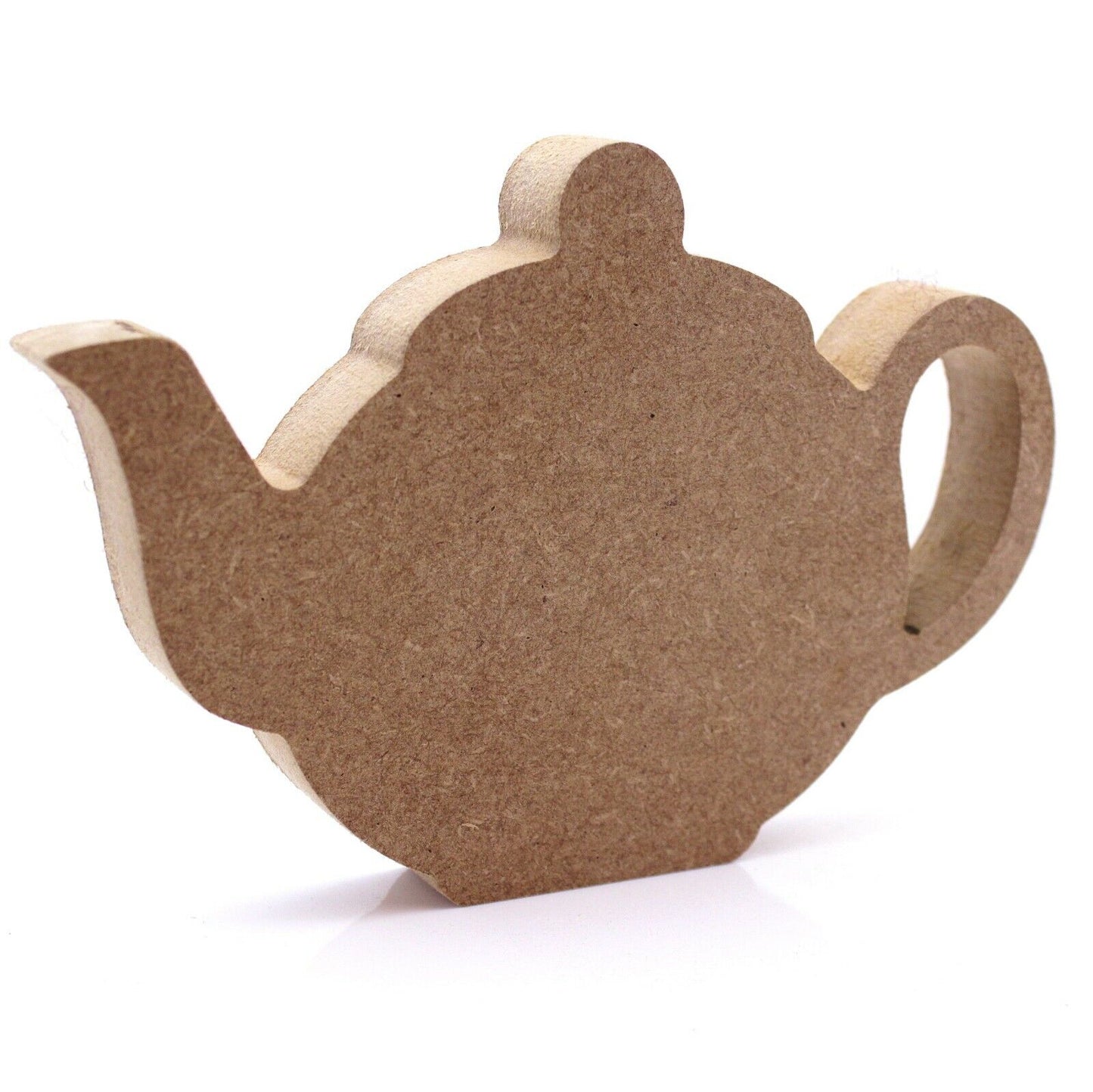 Free Standing 18mm MDF Teapot Craft Shape. 10cm to 30cm. Tea, Afternoon, Party
