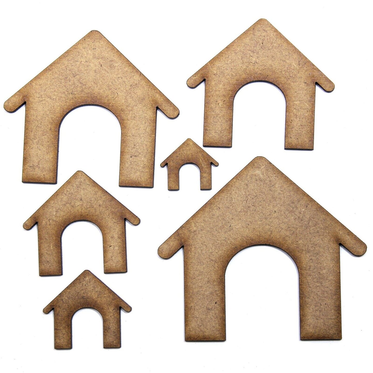 Dog House Craft Shape, Various Sizes, 2mm MDF. Kennel, Pet, dogs