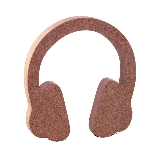 Free Standing 18mm MDF Headphones Craft Shape Various Sizes. Music, Gaming