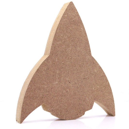 Free Standing 18mm MDF Rocket Craft Shape. 10cm to 30cm. Space, Sci-fi, Science