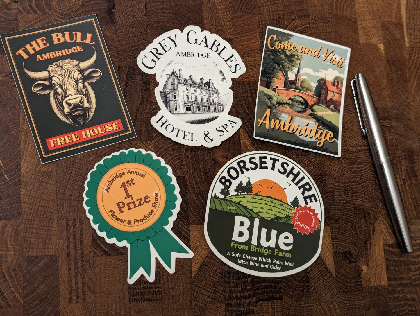 The Archers Stickers - Set of 5 or individual