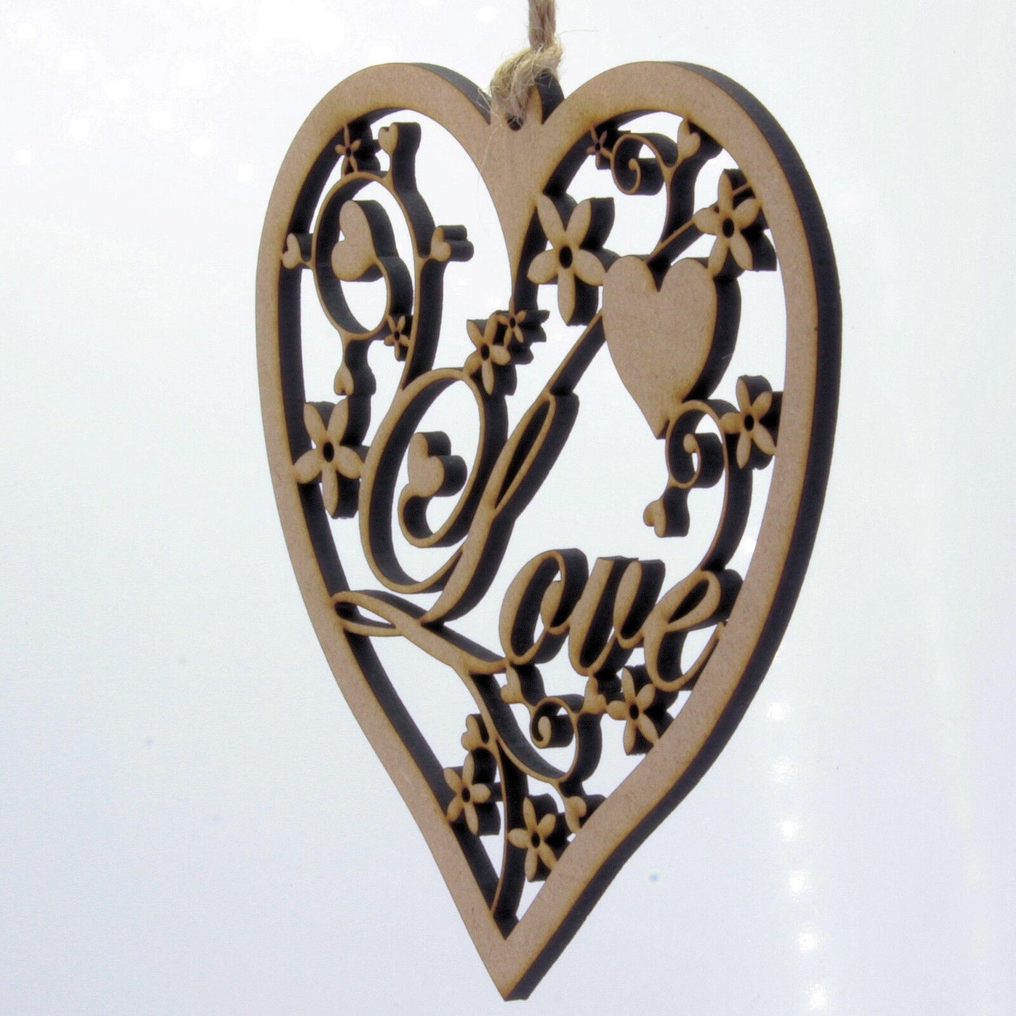 Hanging Decoration - Fancy Love Heart. Home Decoration. Valentine, Wedding