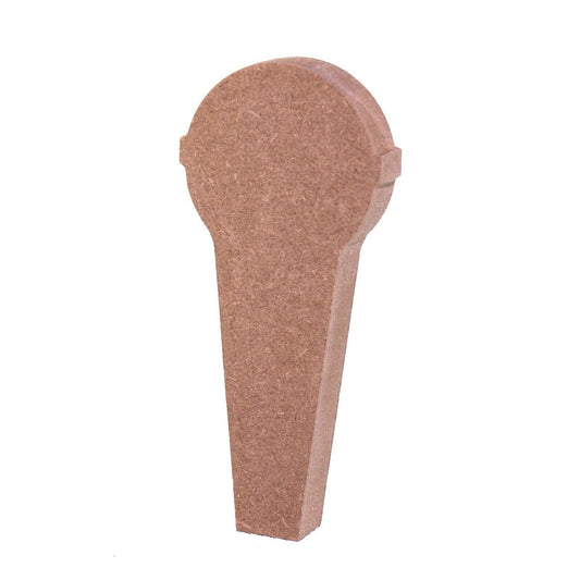 Free Standing 18mm MDF Microphone Craft Shape Various Sizes. Singer, Music, Band