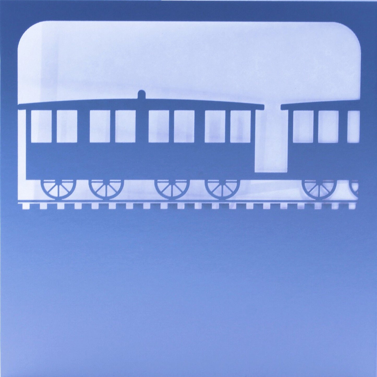Laser Cut Silver Train Birthday Card -  Trains / Vehicles