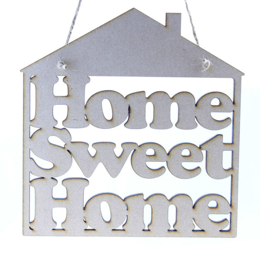 Home Sweet Home Hanging Decoration. Wooden/MDF Home/House Decoration