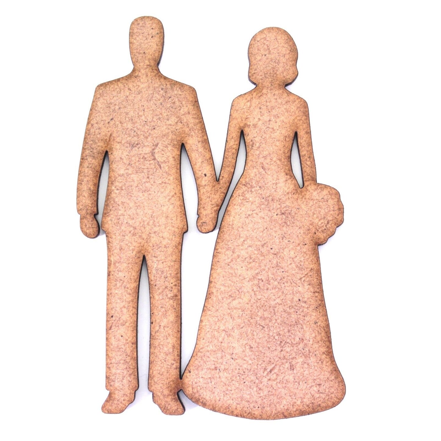 Bride and Groom Craft Shape. 2mm MDF. Various Sizes. Wedding, Marriage, Love