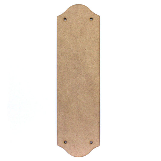 Door Push Plate Blank. Door Finger Plate Blank Craft Shape. 2mm MDF Wood